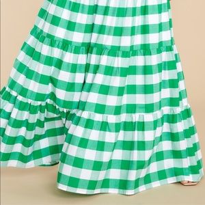“See You Later” Green & White Skirt and Top